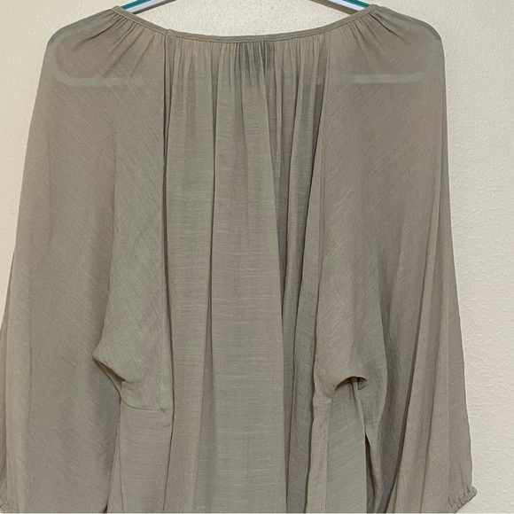 JM Collection Peasant Top Front Tie Size 4X - Picture 3 of 9